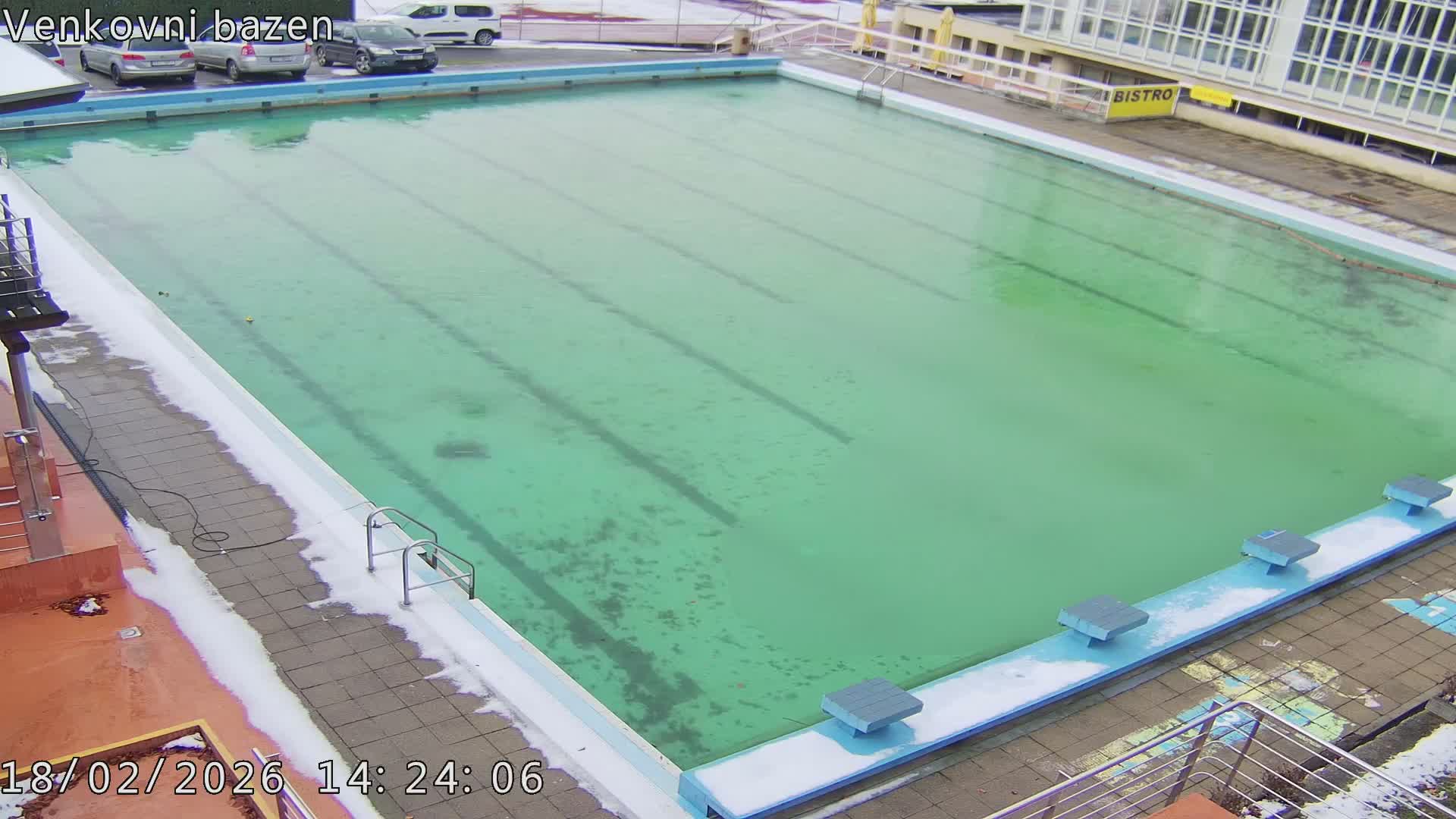 Zlín, Koupaliště Public Swimming Pool Live Cam - Zlin 1, Zlin, Czechia