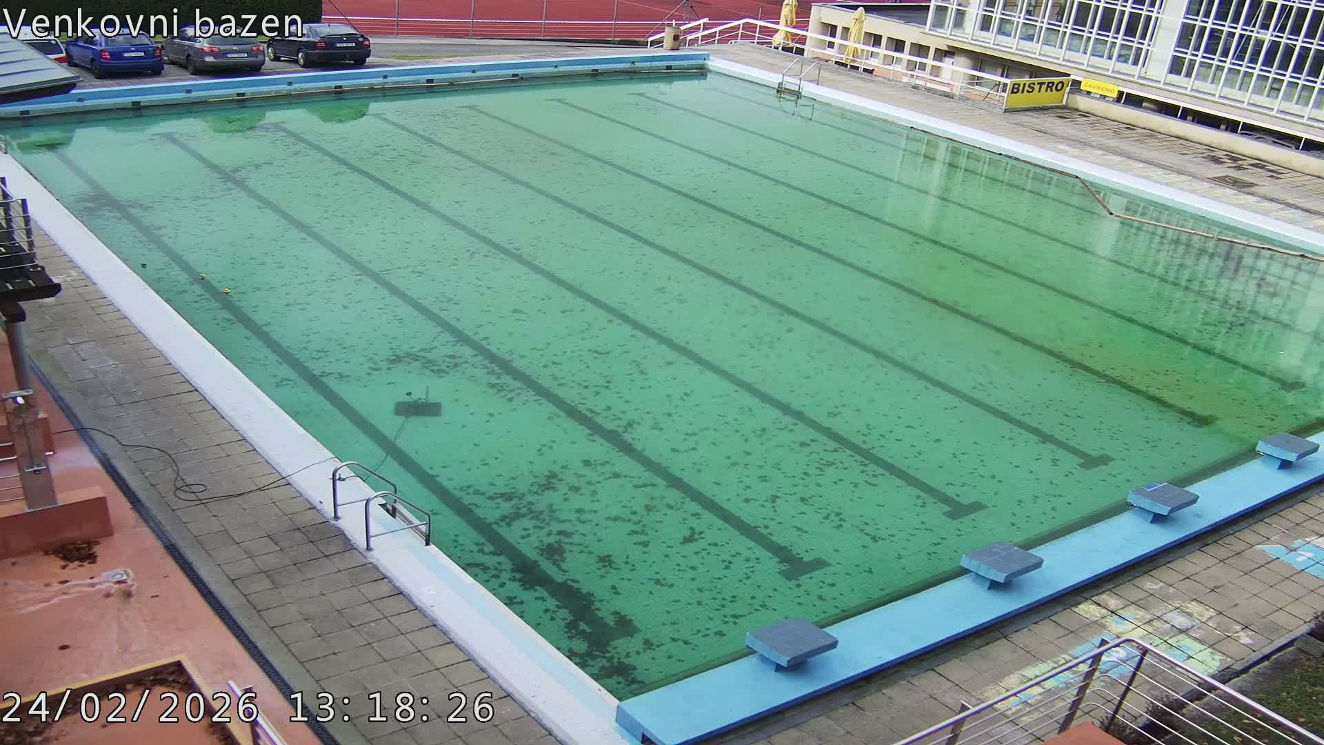 Zlín, Koupaliště Public Swimming Pool Live Cam - Zlin 1, Zlin, Czechia