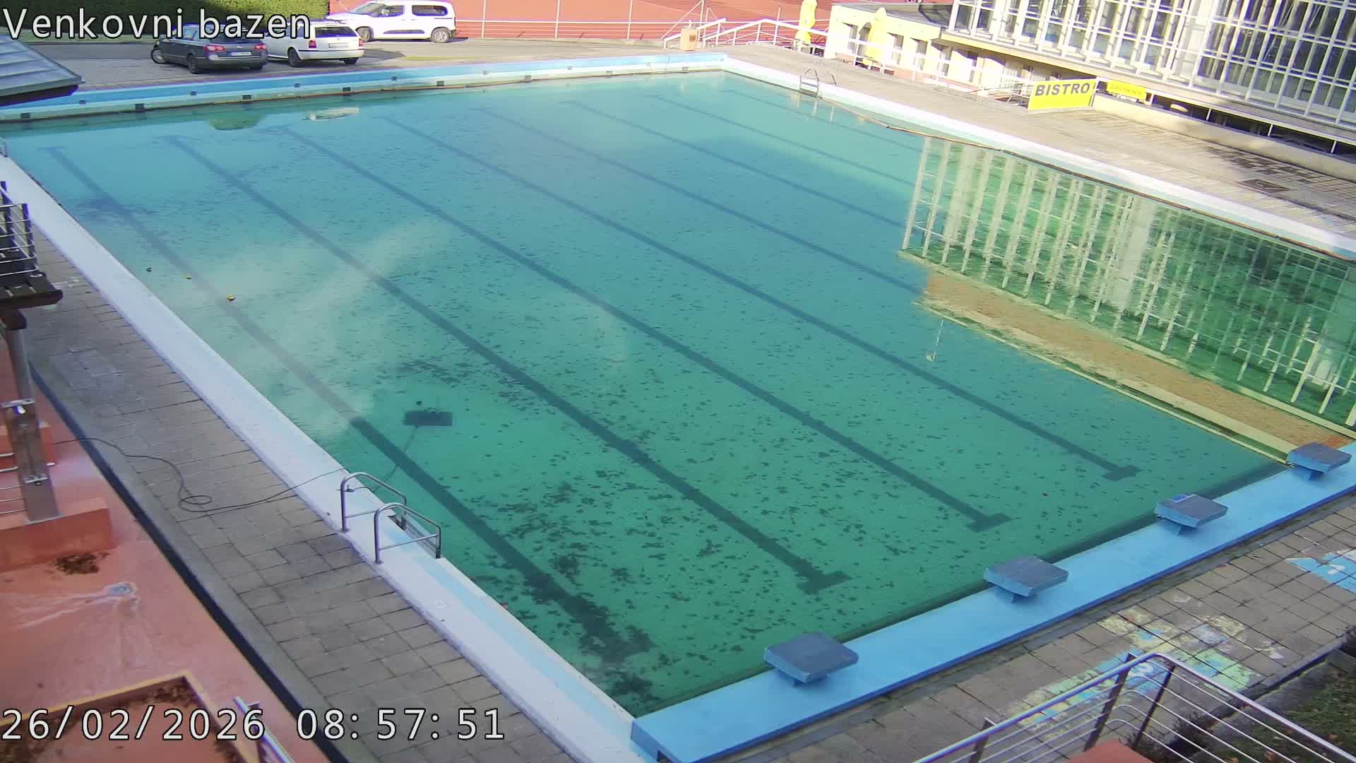 Zlín, Koupaliště Public Swimming Pool Live Cam - Zlin 1, Zlin, Czechia