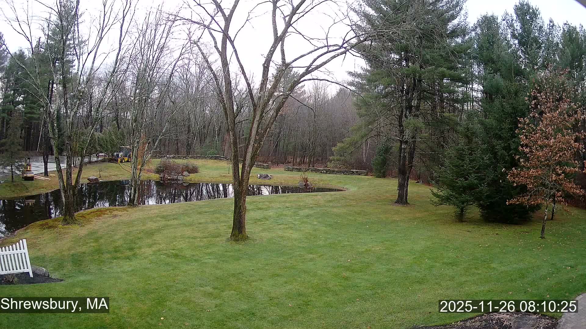 Scenic Pond and Trees Live Cam - Shrewsbury, Massachusetts , USA