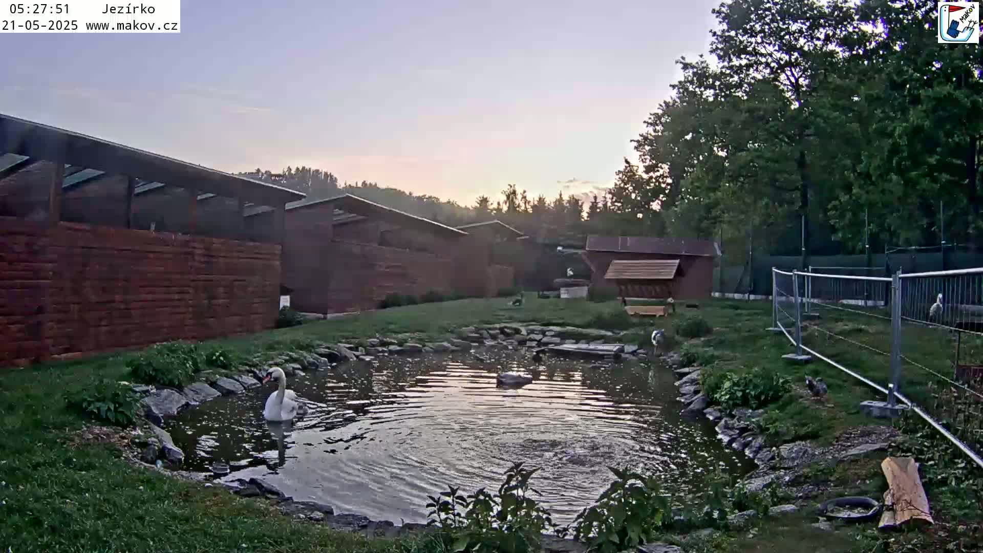 Pisek, Makov Animal Rescue Station Lake Live Cam - Cizova, Pisek, Juhočeský Kraj (South Bohemian), Czechia