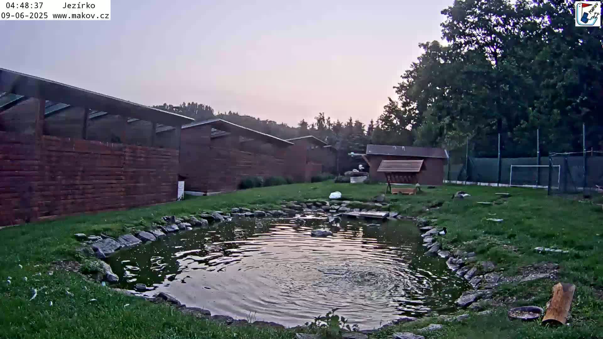 Pisek, Makov Animal Rescue Station Lake Live Cam - Cizova, Pisek, Juhočeský Kraj (South Bohemian), Czechia