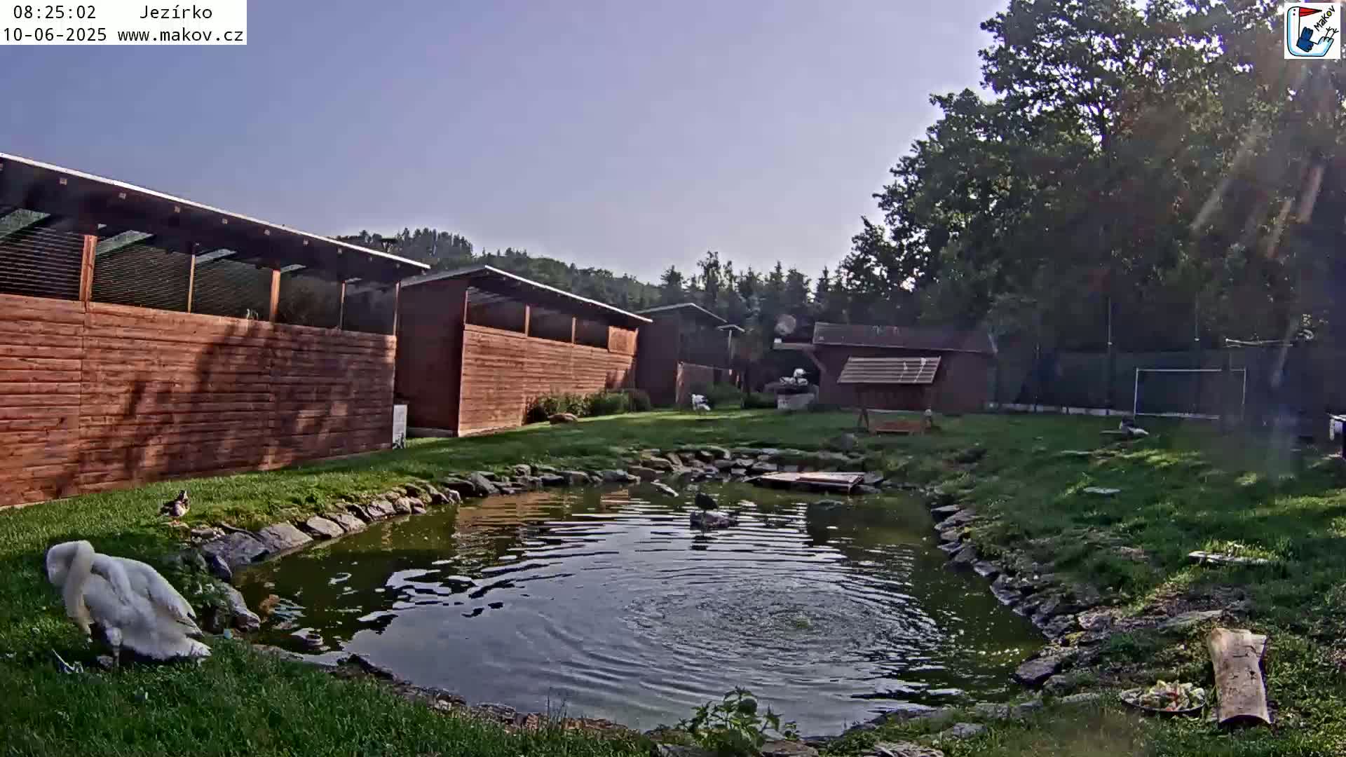 Pisek, Makov Animal Rescue Station Lake Live Cam - Cizova, Pisek, Juhočeský Kraj (South Bohemian), Czechia