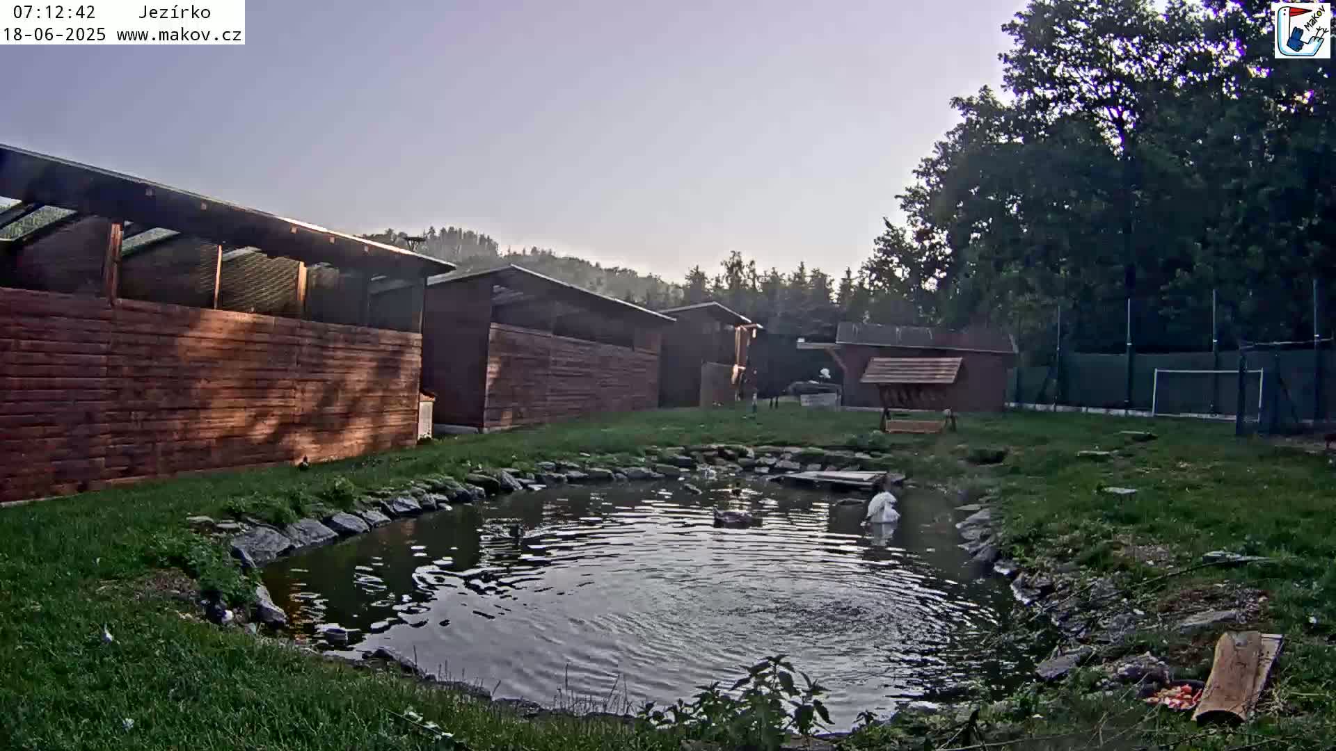 Pisek, Makov Animal Rescue Station Lake Live Cam - Cizova, Pisek, Juhočeský Kraj (South Bohemian), Czechia