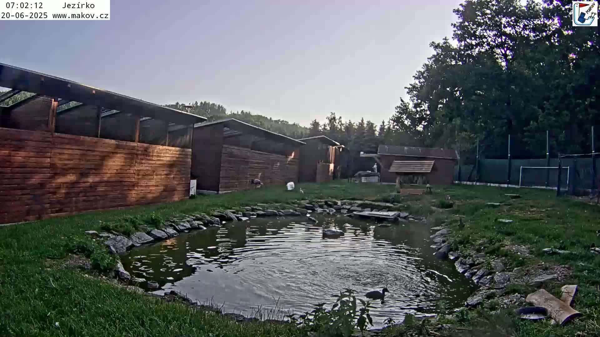 Pisek, Makov Animal Rescue Station Lake Live Cam - Cizova, Pisek, Juhočeský Kraj (South Bohemian), Czechia
