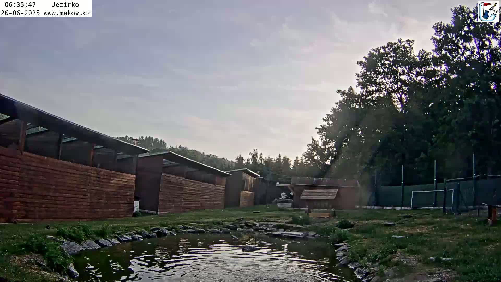 Pisek, Makov Animal Rescue Station Lake Live Cam - Cizova, Pisek, Juhočeský Kraj (South Bohemian), Czechia