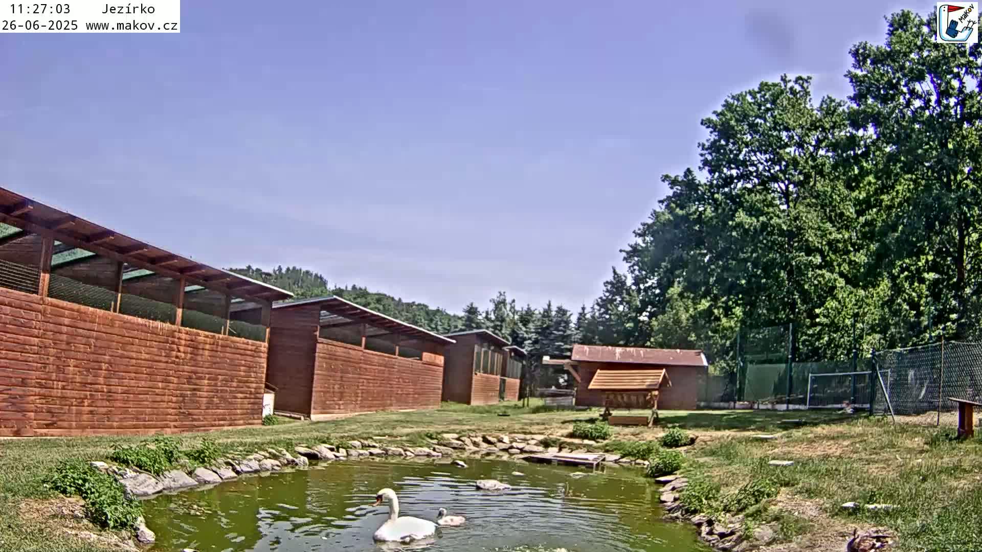 Pisek, Makov Animal Rescue Station Lake Live Cam - Cizova, Pisek, Juhočeský Kraj (South Bohemian), Czechia