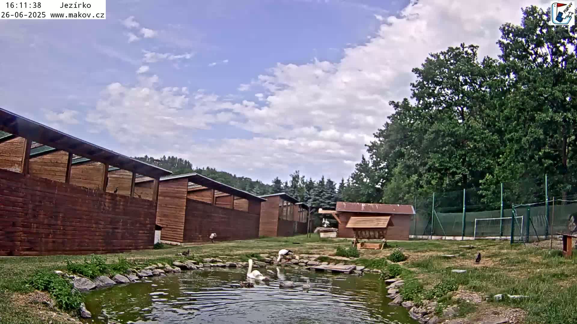 Pisek, Makov Animal Rescue Station Lake Live Cam - Cizova, Pisek, Juhočeský Kraj (South Bohemian), Czechia