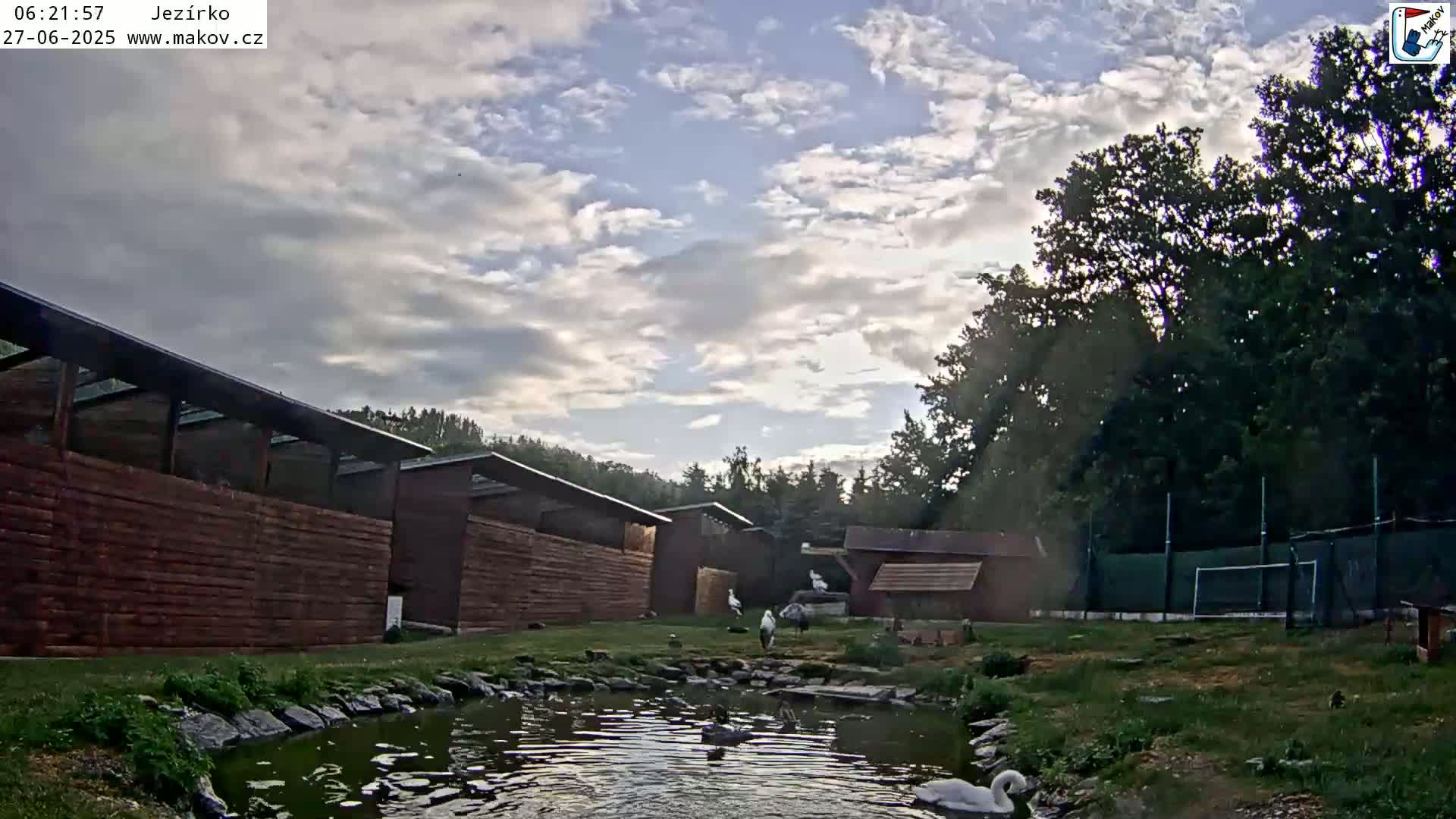 Pisek, Makov Animal Rescue Station Lake Live Cam - Cizova, Pisek, Juhočeský Kraj (South Bohemian), Czechia