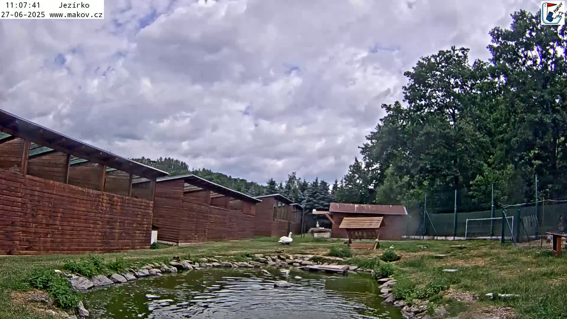 Pisek, Makov Animal Rescue Station Lake Live Cam - Cizova, Pisek, Juhočeský Kraj (South Bohemian), Czechia