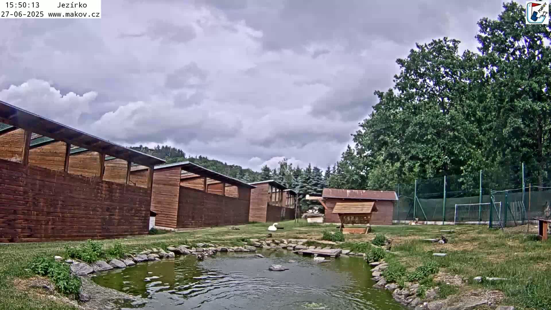 Pisek, Makov Animal Rescue Station Lake Live Cam - Cizova, Pisek, Juhočeský Kraj (South Bohemian), Czechia