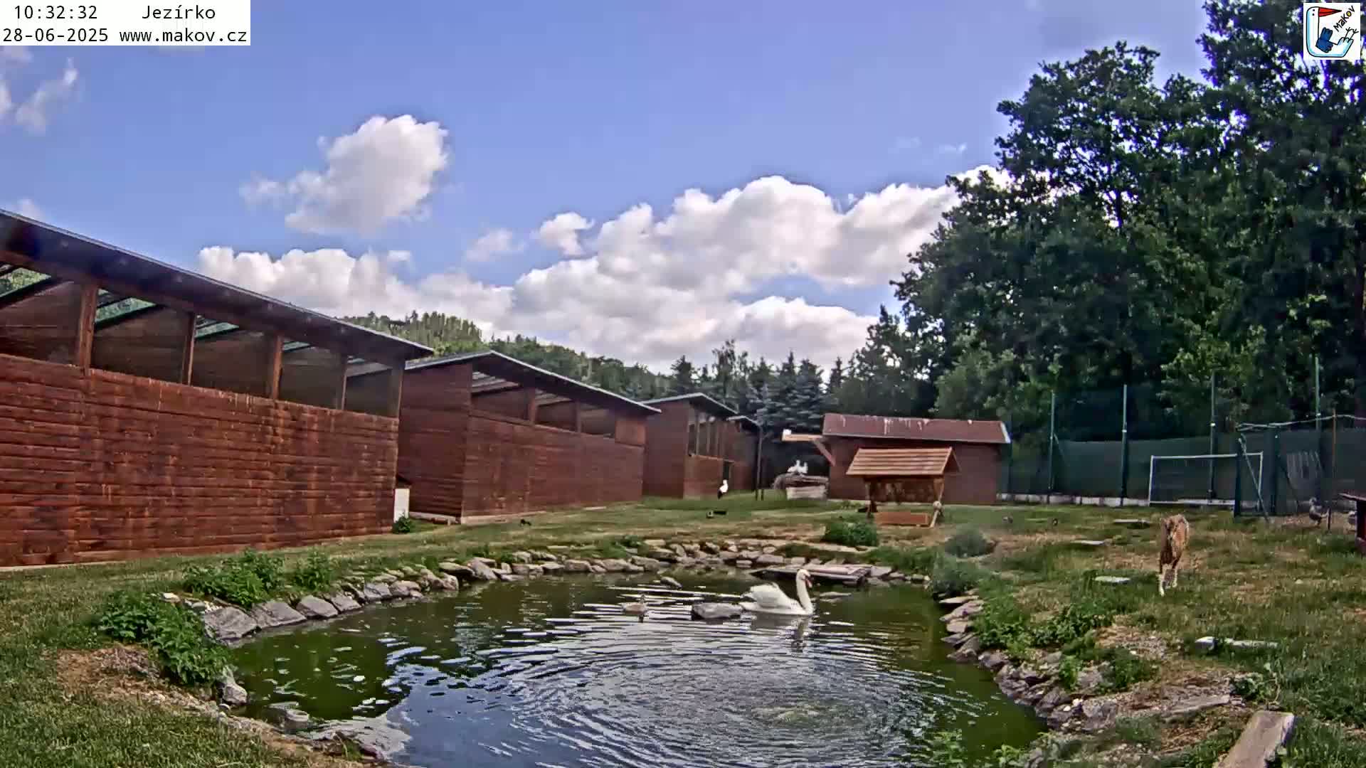 Pisek, Makov Animal Rescue Station Lake Live Cam - Cizova, Pisek, Juhočeský Kraj (South Bohemian), Czechia