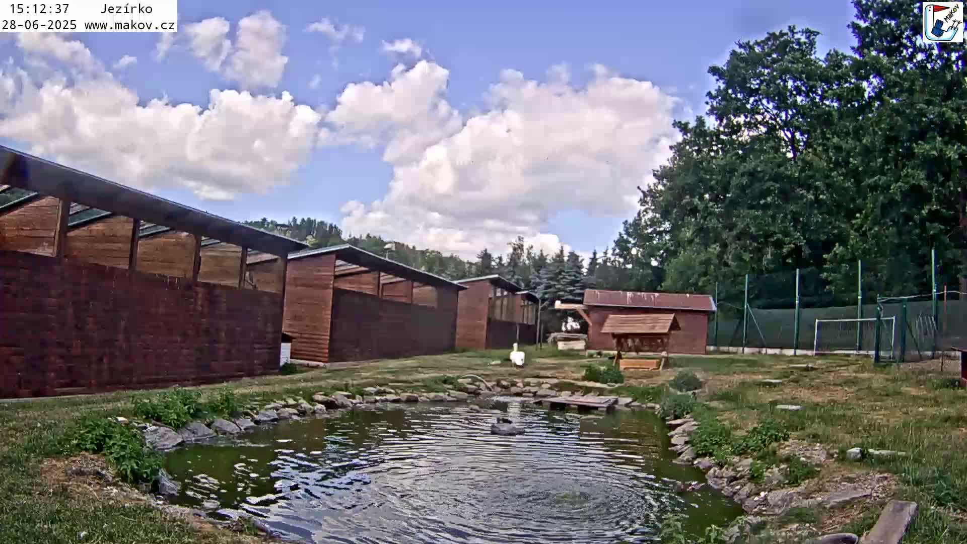 Pisek, Makov Animal Rescue Station Lake Live Cam - Cizova, Pisek, Juhočeský Kraj (South Bohemian), Czechia