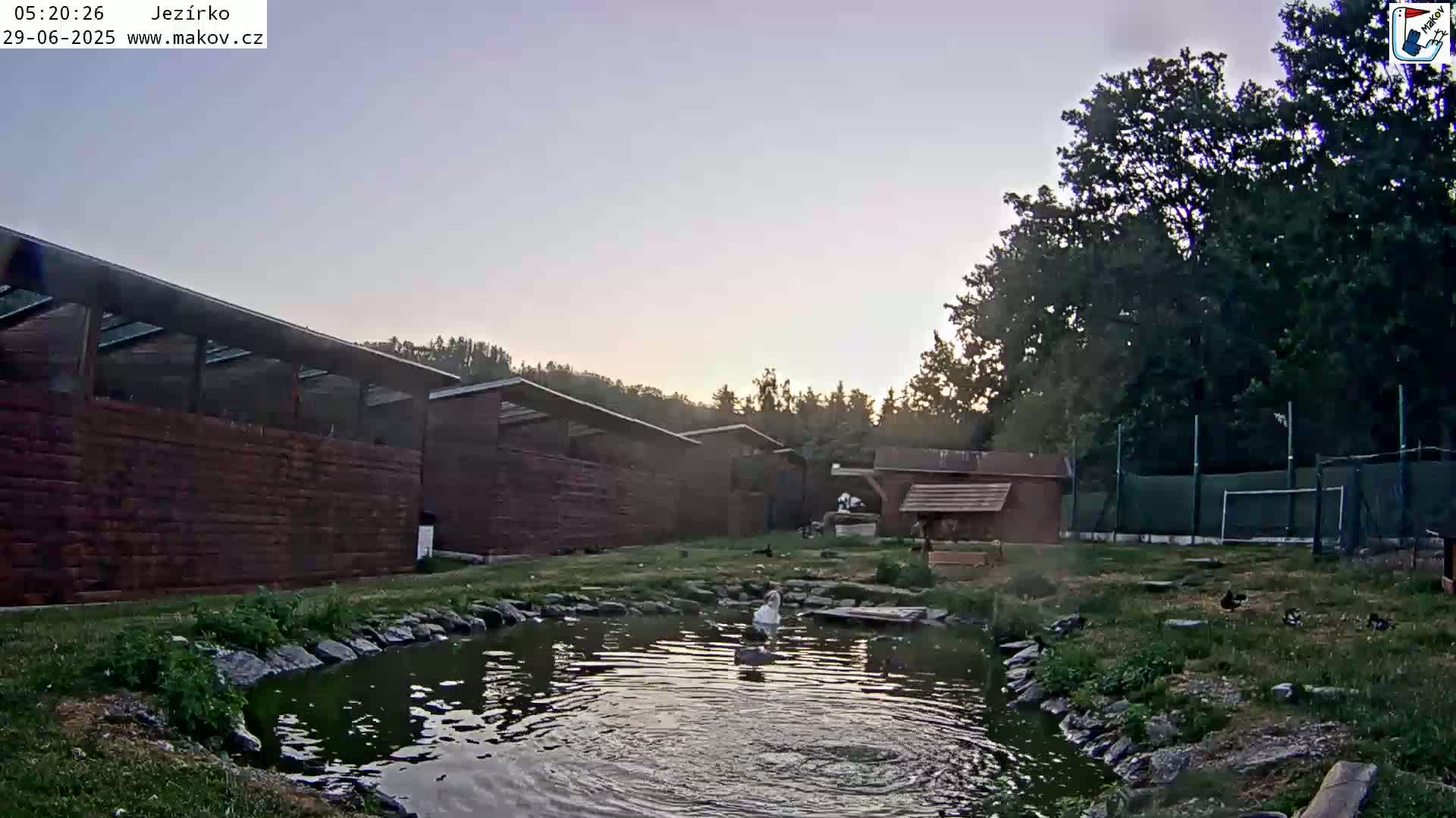 Pisek, Makov Animal Rescue Station Lake Live Cam - Cizova, Pisek, Juhočeský Kraj (South Bohemian), Czechia
