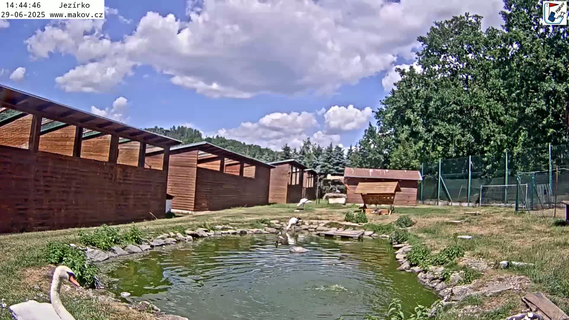 Pisek, Makov Animal Rescue Station Lake Live Cam - Cizova, Pisek, Juhočeský Kraj (South Bohemian), Czechia