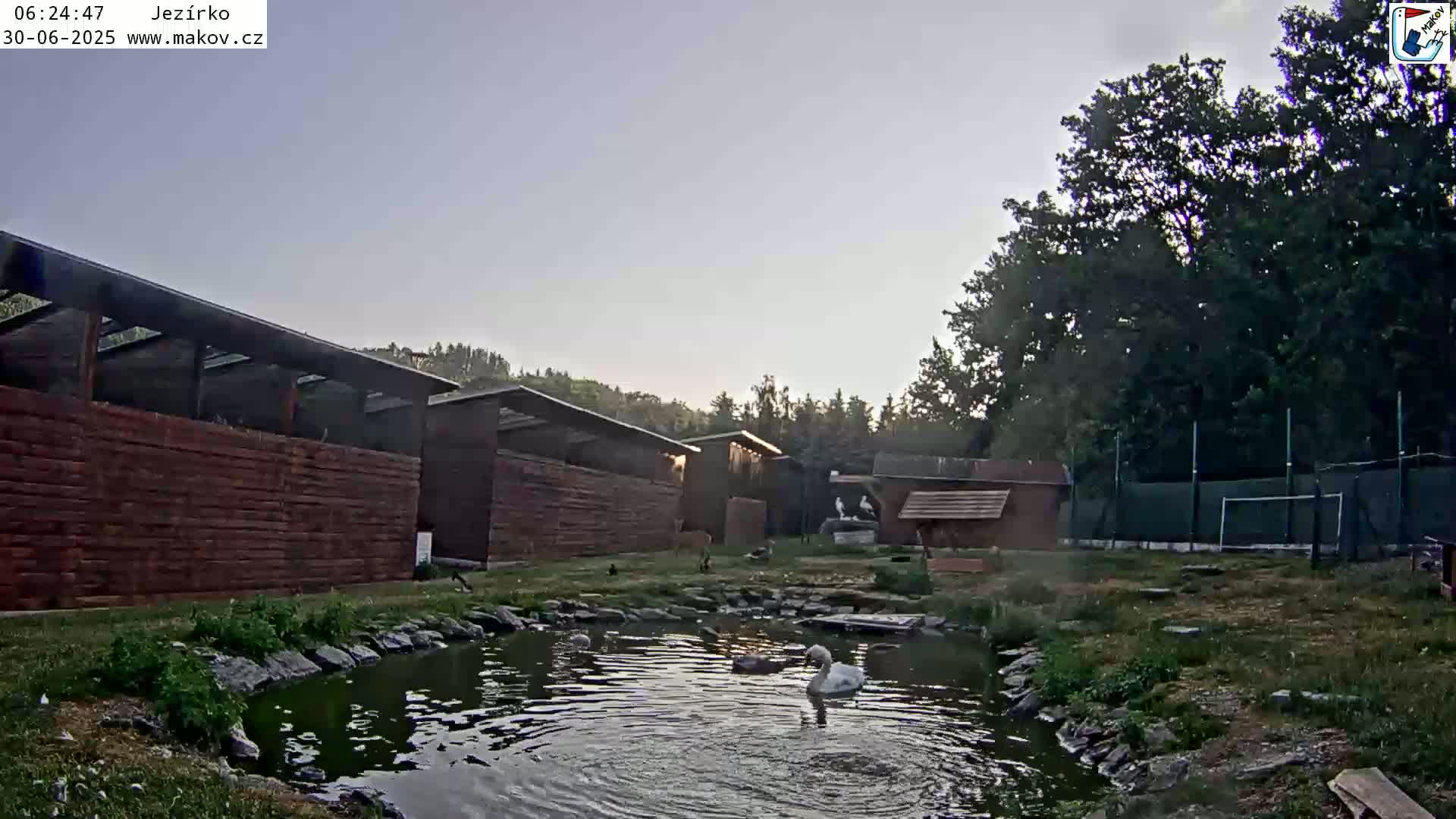 Pisek, Makov Animal Rescue Station Lake Live Cam - Cizova, Pisek, Juhočeský Kraj (South Bohemian), Czechia
