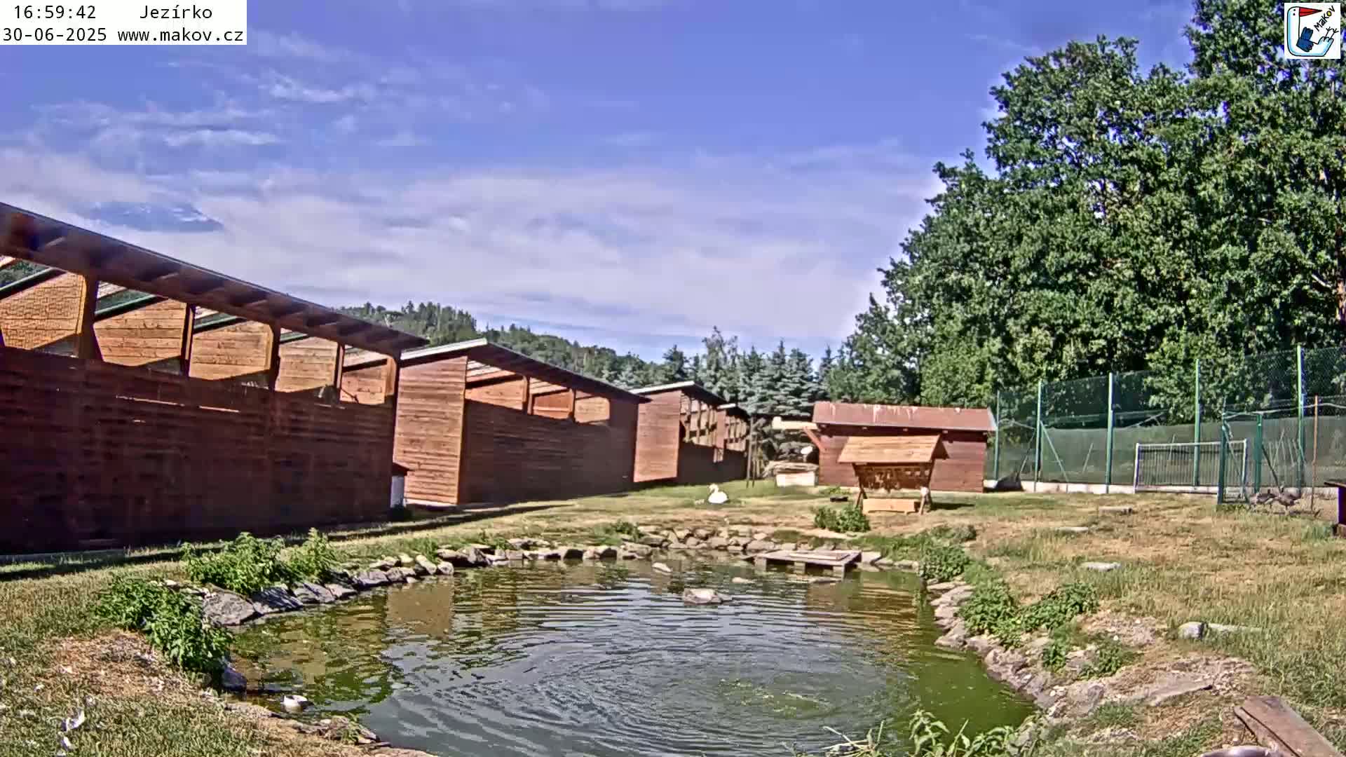 Pisek, Makov Animal Rescue Station Lake Live Cam - Cizova, Pisek, Juhočeský Kraj (South Bohemian), Czechia