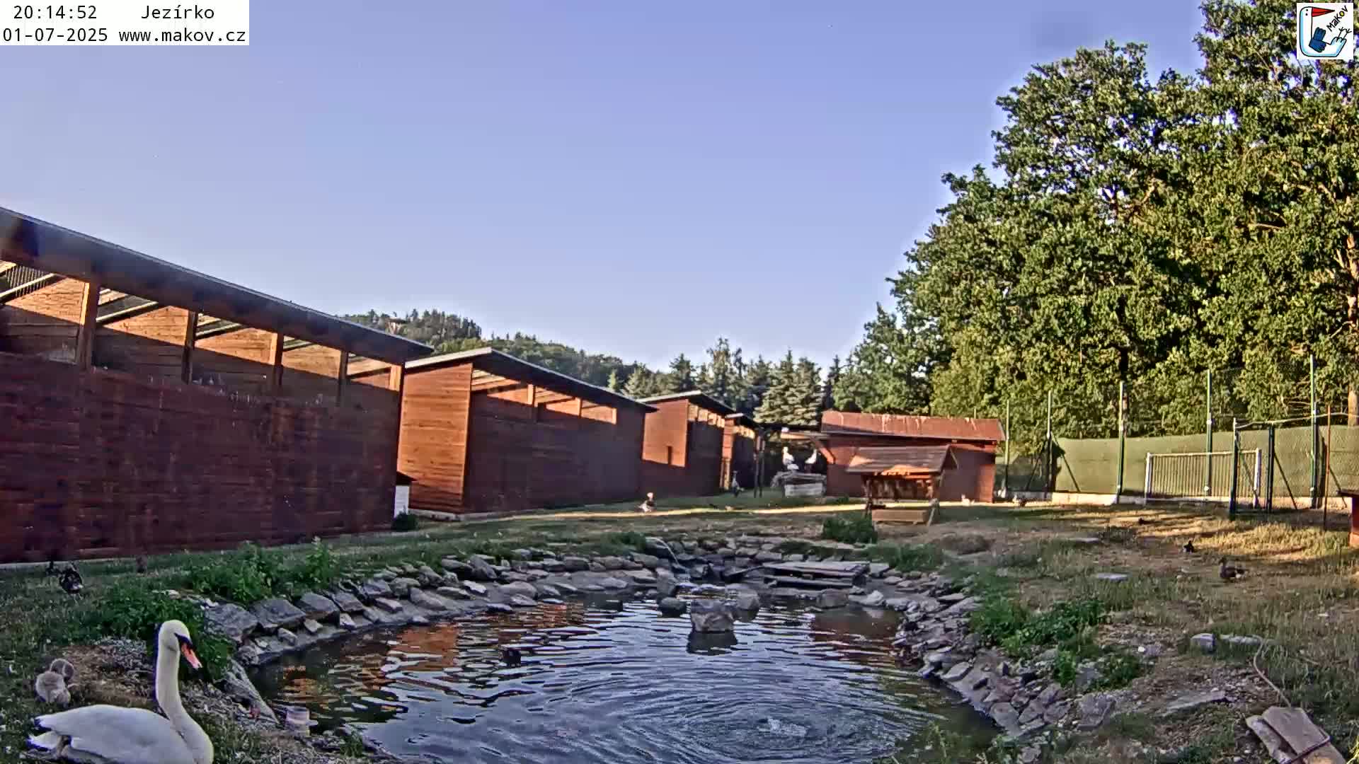 Pisek, Makov Animal Rescue Station Lake Live Cam - Cizova, Pisek, Juhočeský Kraj (South Bohemian), Czechia