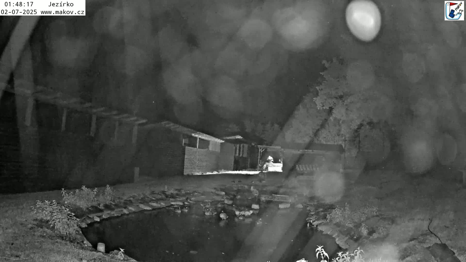 Pisek, Makov Animal Rescue Station Lake Live Cam - Cizova, Pisek, Juhočeský Kraj (South Bohemian), Czechia