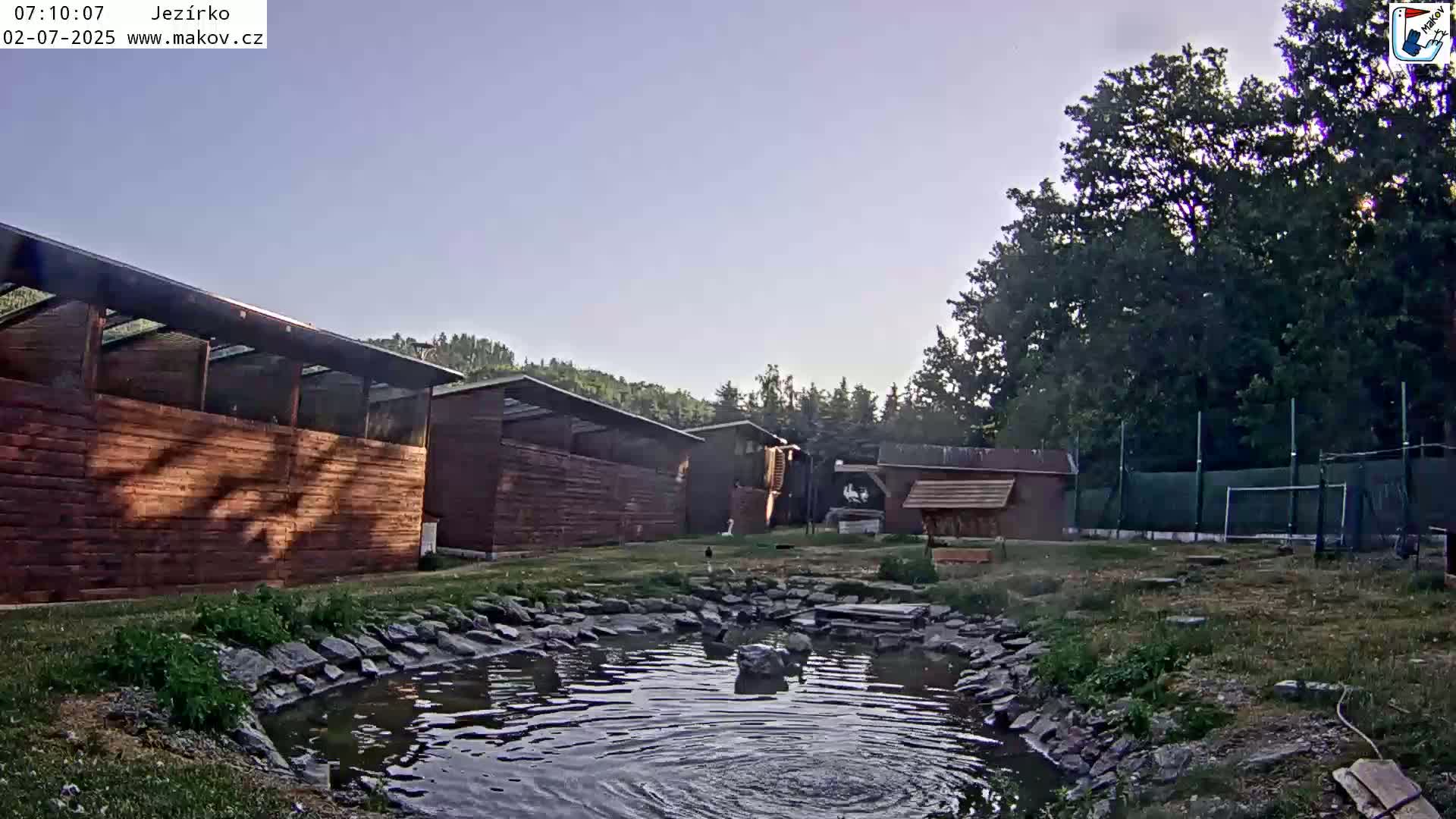 Pisek, Makov Animal Rescue Station Lake Live Cam - Cizova, Pisek, Juhočeský Kraj (South Bohemian), Czechia