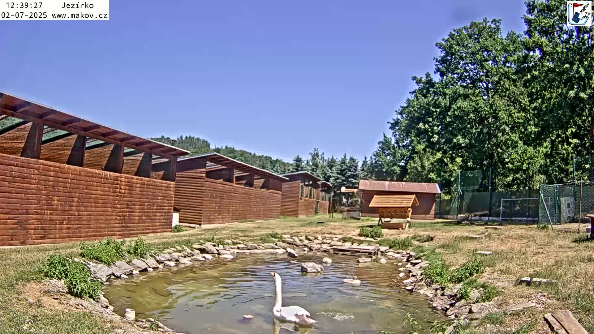 Pisek, Makov Animal Rescue Station Lake Live Cam - Cizova, Pisek, Juhočeský Kraj (South Bohemian), Czechia