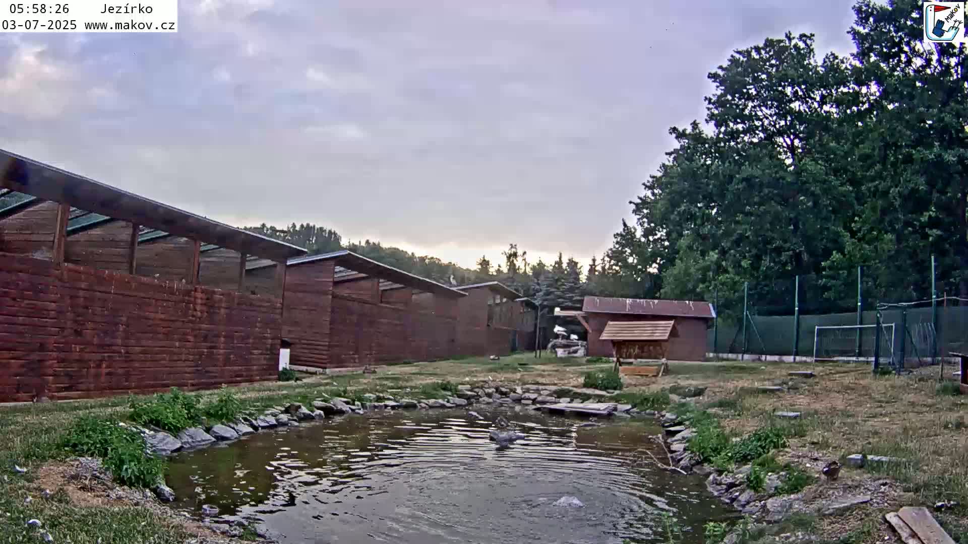 Pisek, Makov Animal Rescue Station Lake Live Cam - Cizova, Pisek, Juhočeský Kraj (South Bohemian), Czechia