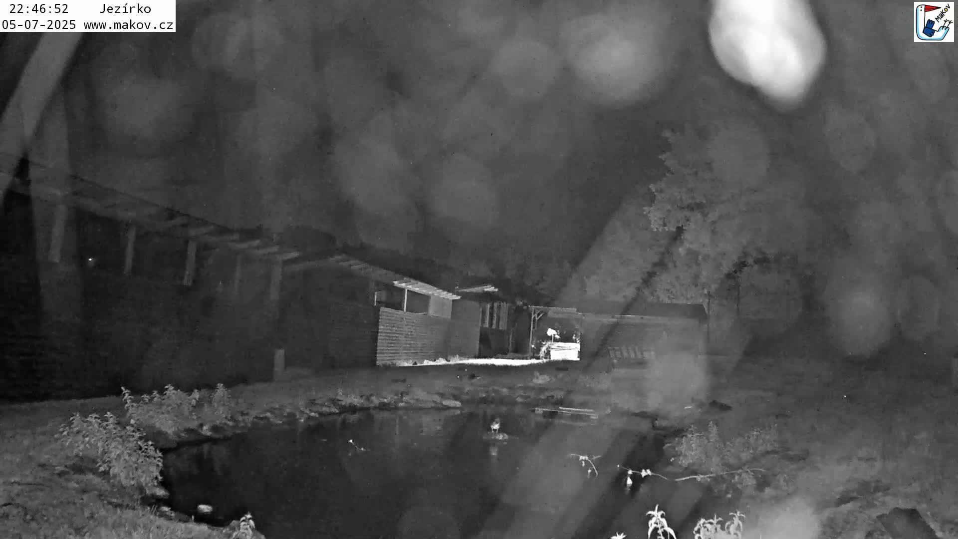 Pisek, Makov Animal Rescue Station Lake Live Cam - Cizova, Pisek, Juhočeský Kraj (South Bohemian), Czechia