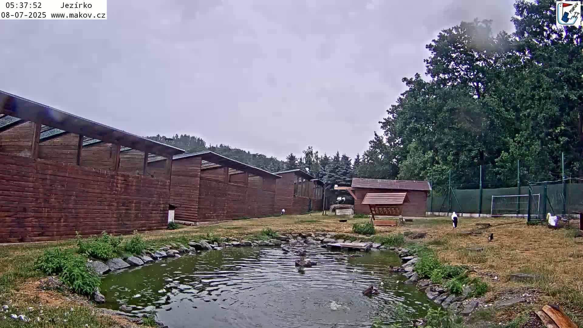 Pisek, Makov Animal Rescue Station Lake Live Cam - Cizova, Pisek, Juhočeský Kraj (South Bohemian), Czechia