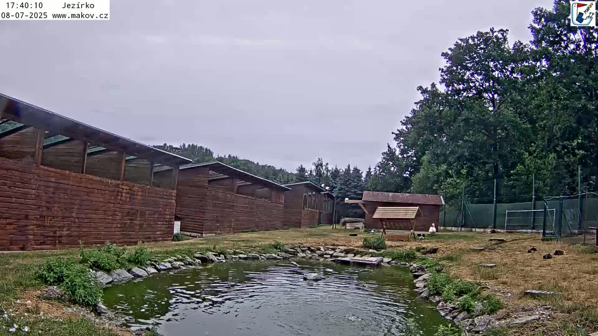 Pisek, Makov Animal Rescue Station Lake Live Cam - Cizova, Pisek, Juhočeský Kraj (South Bohemian), Czechia