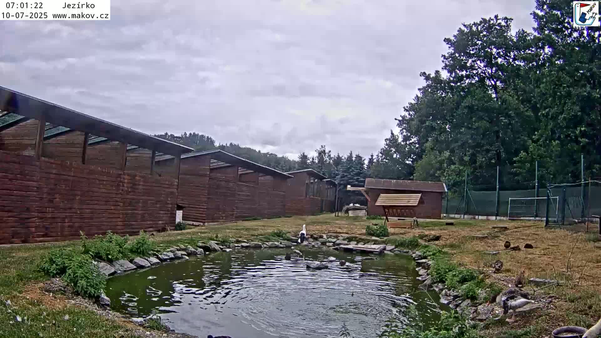 Pisek, Makov Animal Rescue Station Lake Live Cam - Cizova, Pisek, Juhočeský Kraj (South Bohemian), Czechia