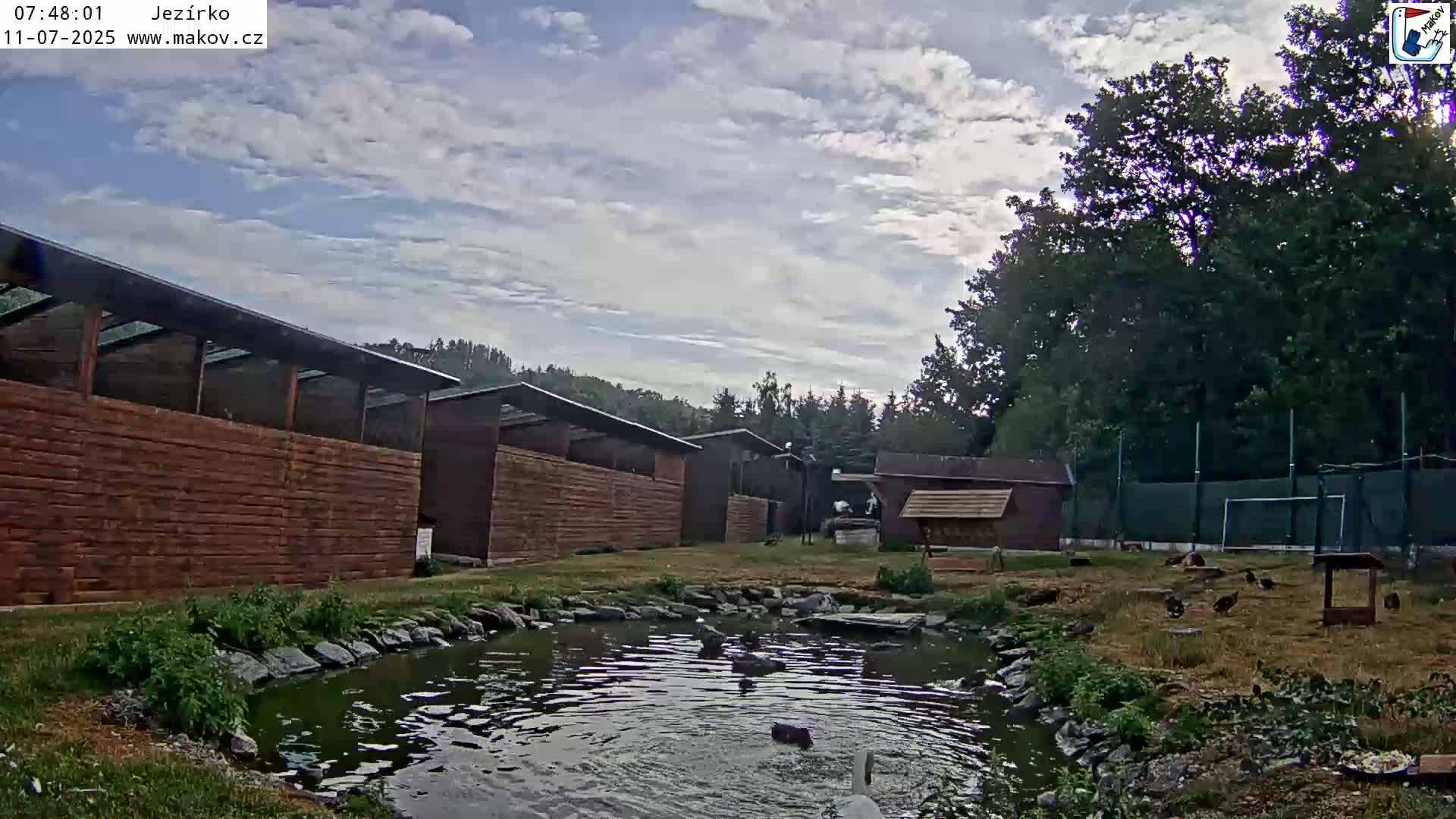 Pisek, Makov Animal Rescue Station Lake Live Cam - Cizova, Pisek, Juhočeský Kraj (South Bohemian), Czechia