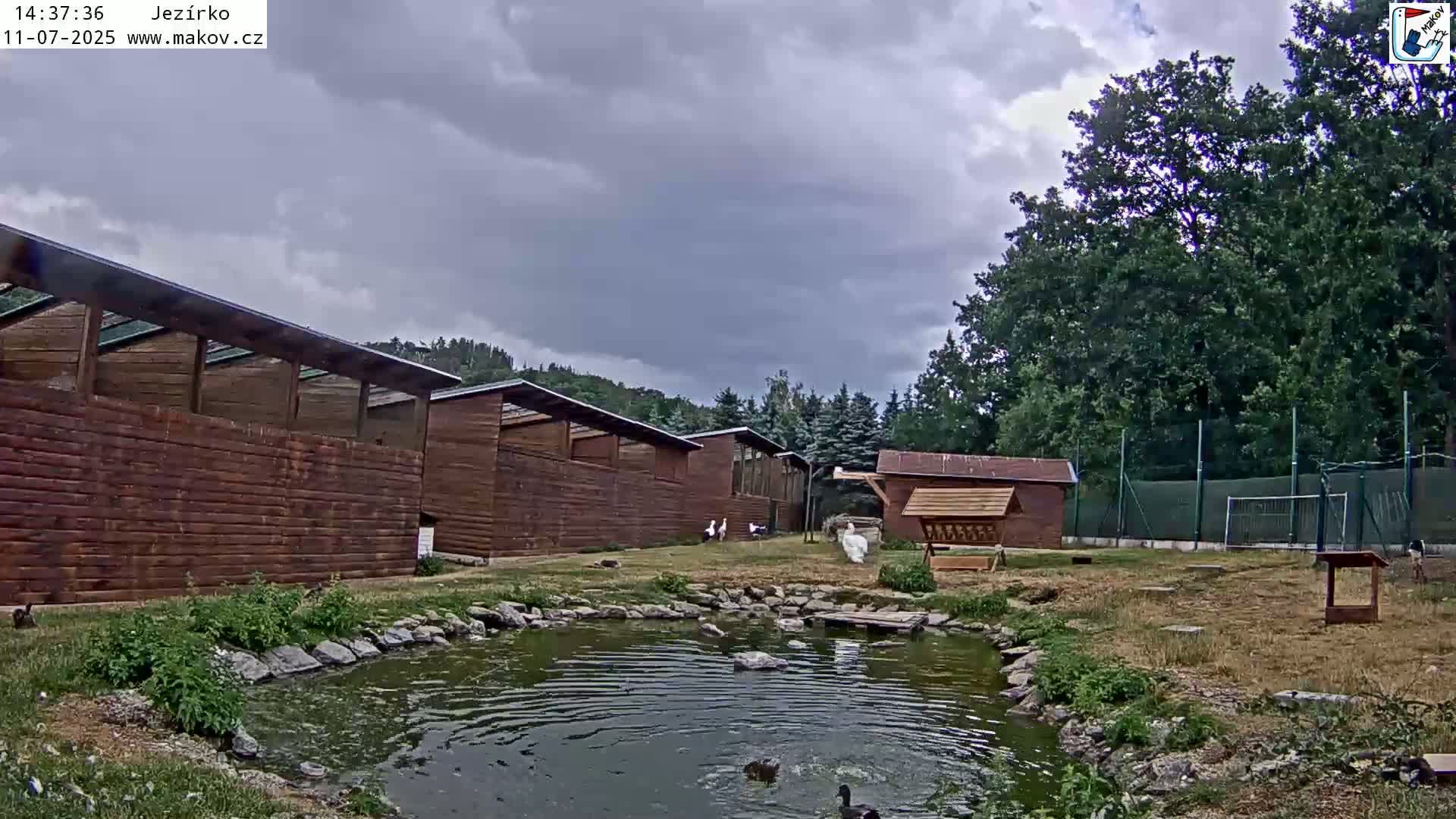 Pisek, Makov Animal Rescue Station Lake Live Cam - Cizova, Pisek, Juhočeský Kraj (South Bohemian), Czechia