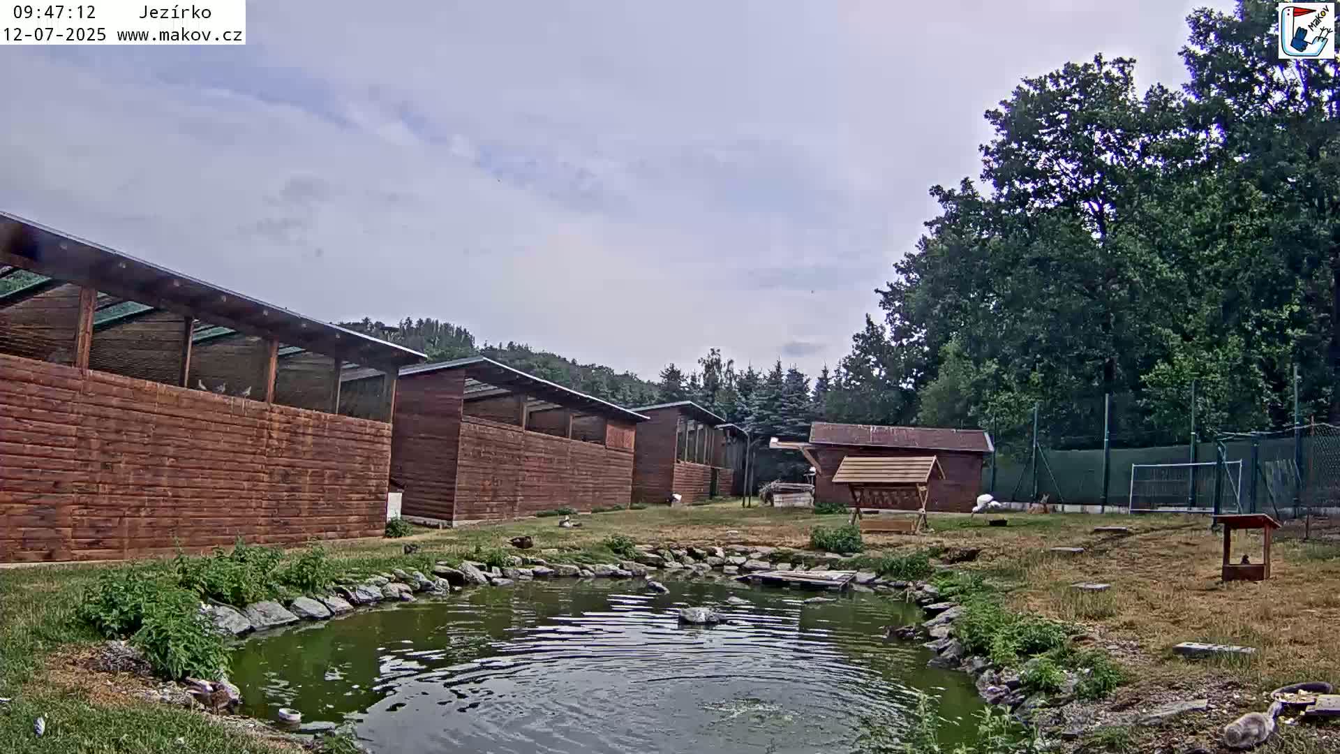 Pisek, Makov Animal Rescue Station Lake Live Cam - Cizova, Pisek, Juhočeský Kraj (South Bohemian), Czechia