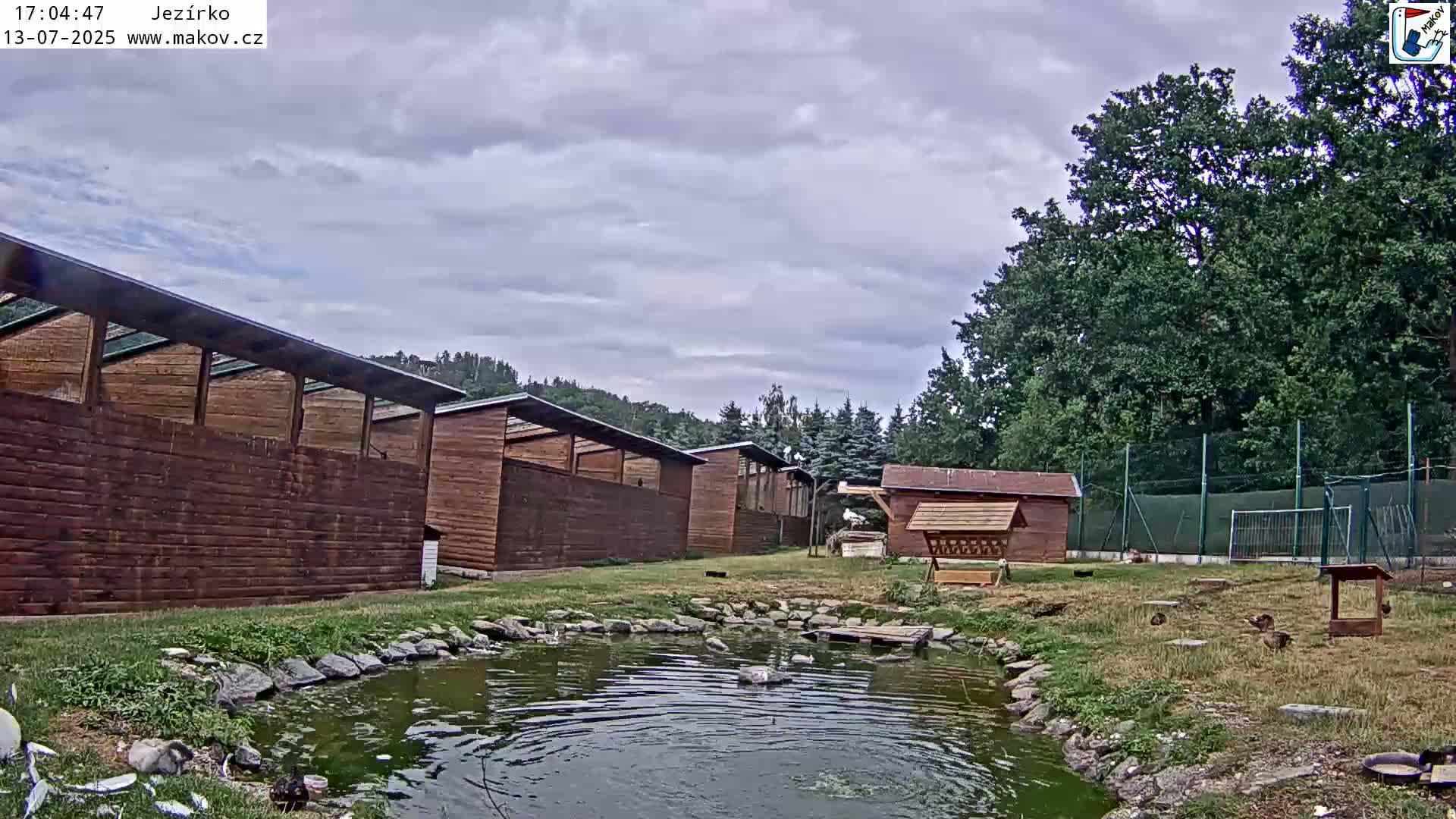 Pisek, Makov Animal Rescue Station Lake Live Cam - Cizova, Pisek, Juhočeský Kraj (South Bohemian), Czechia