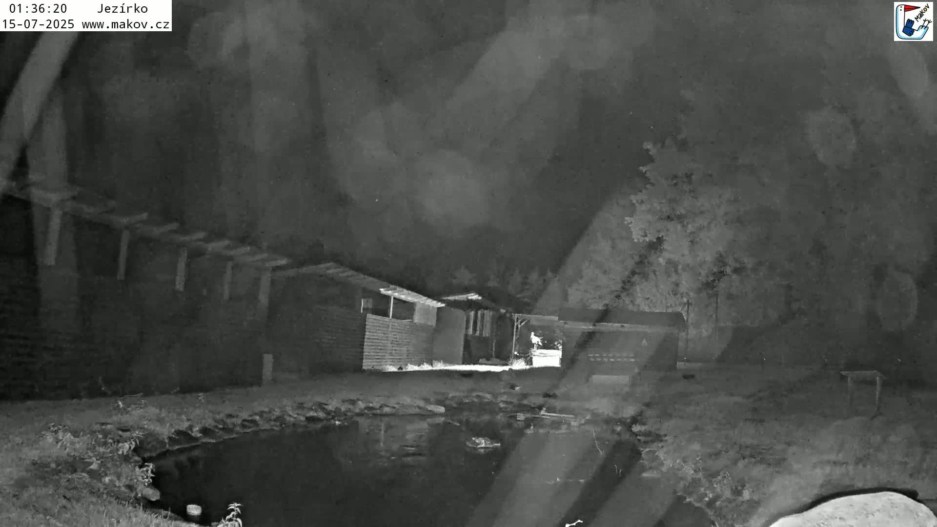 Pisek, Makov Animal Rescue Station Lake Live Cam - Cizova, Pisek, Juhočeský Kraj (South Bohemian), Czechia