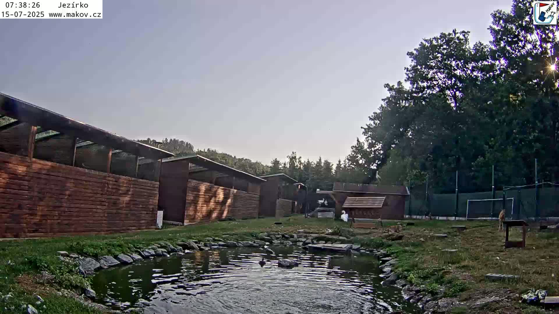 Pisek, Makov Animal Rescue Station Lake Live Cam - Cizova, Pisek, Juhočeský Kraj (South Bohemian), Czechia