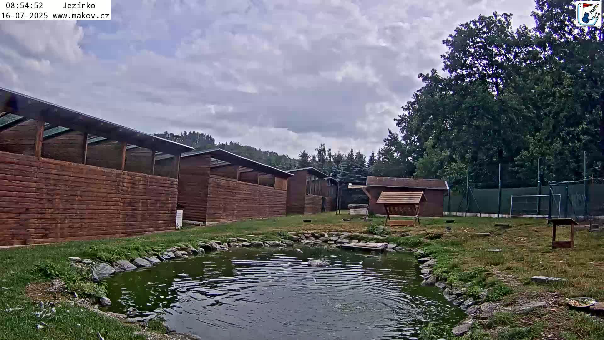 Pisek, Makov Animal Rescue Station Lake Live Cam - Cizova, Pisek, Juhočeský Kraj (South Bohemian), Czechia