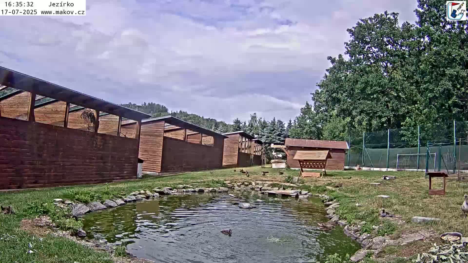 Pisek, Makov Animal Rescue Station Lake Live Cam - Cizova, Pisek, Juhočeský Kraj (South Bohemian), Czechia