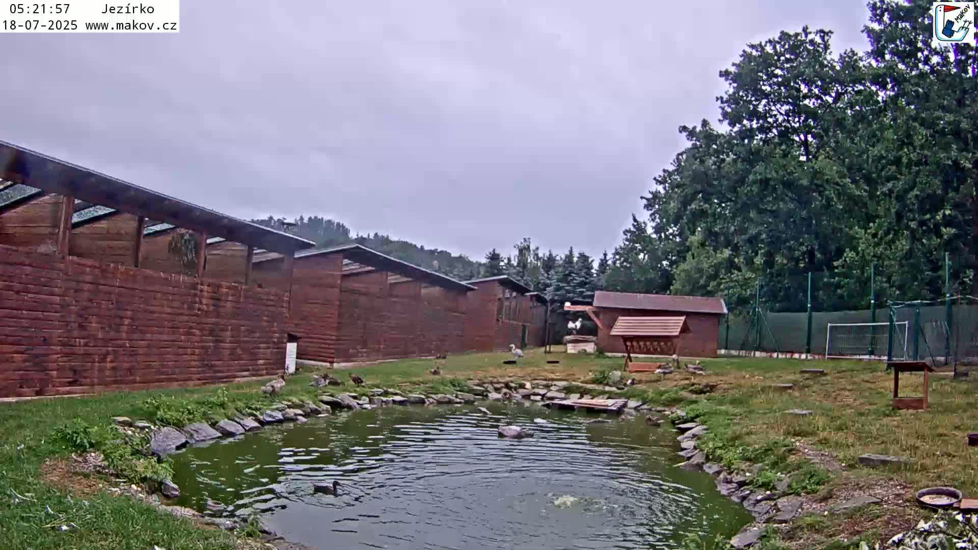Pisek, Makov Animal Rescue Station Lake Live Cam - Cizova, Pisek, Juhočeský Kraj (South Bohemian), Czechia
