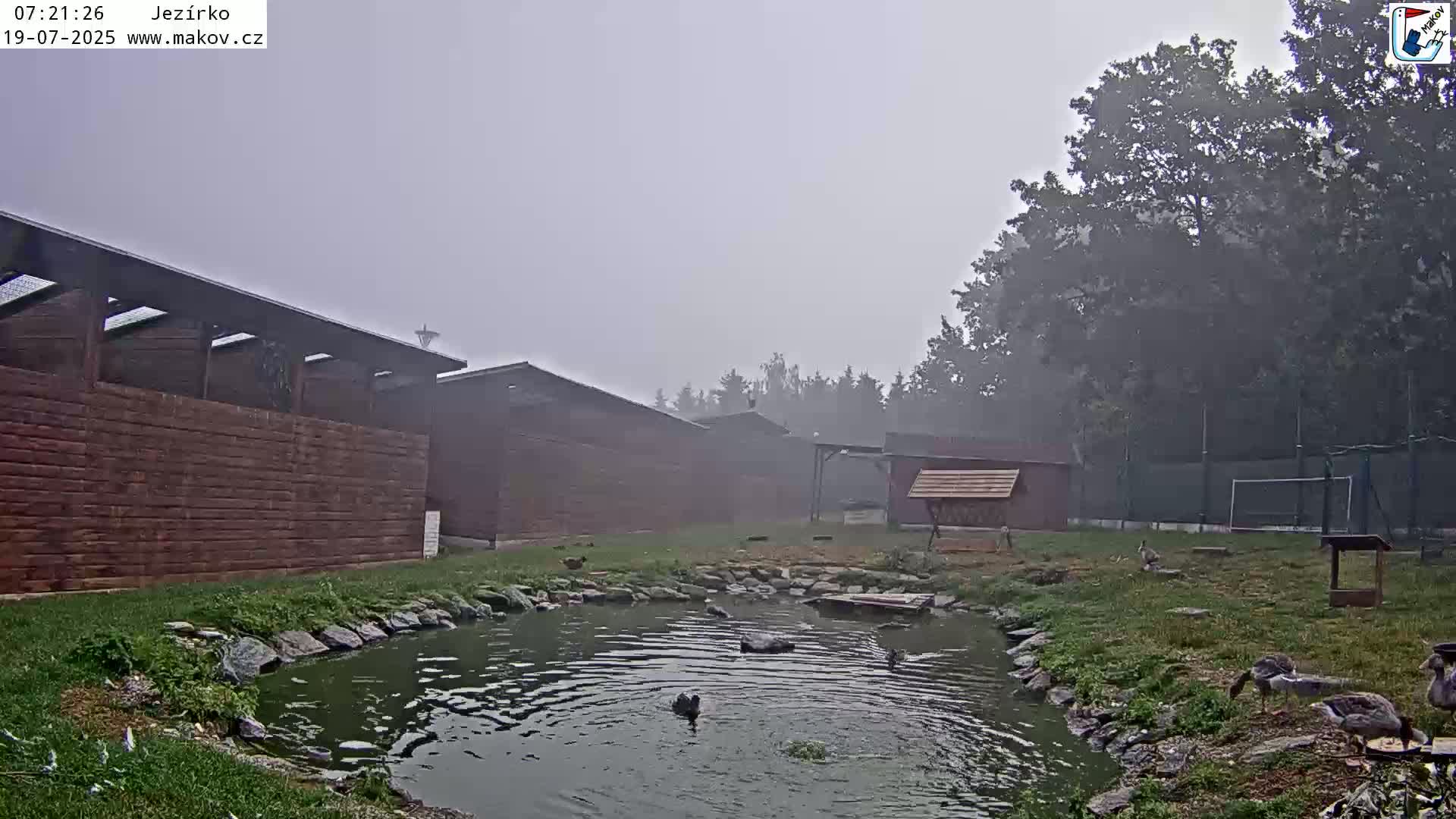 Pisek, Makov Animal Rescue Station Lake Live Cam - Cizova, Pisek, Juhočeský Kraj (South Bohemian), Czechia