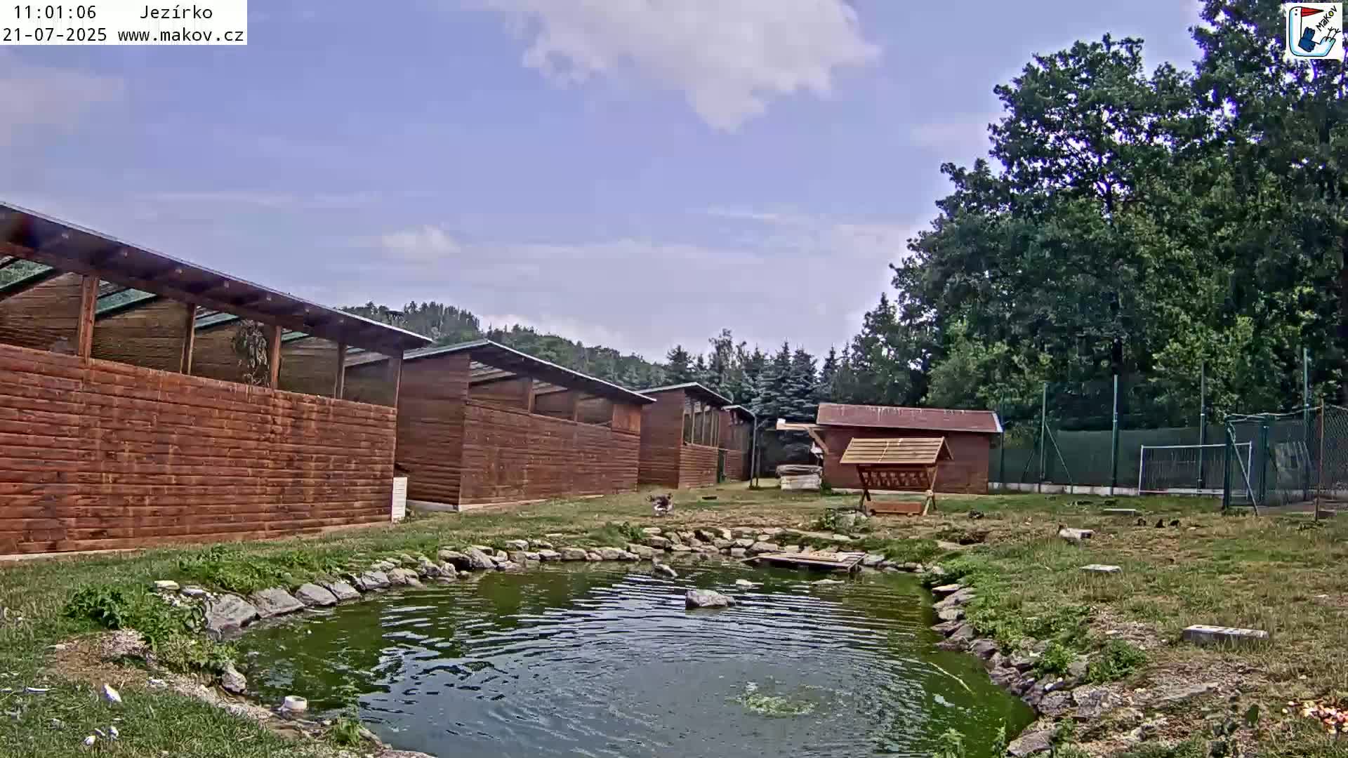 Pisek, Makov Animal Rescue Station Lake Live Cam - Cizova, Pisek, Juhočeský Kraj (South Bohemian), Czechia