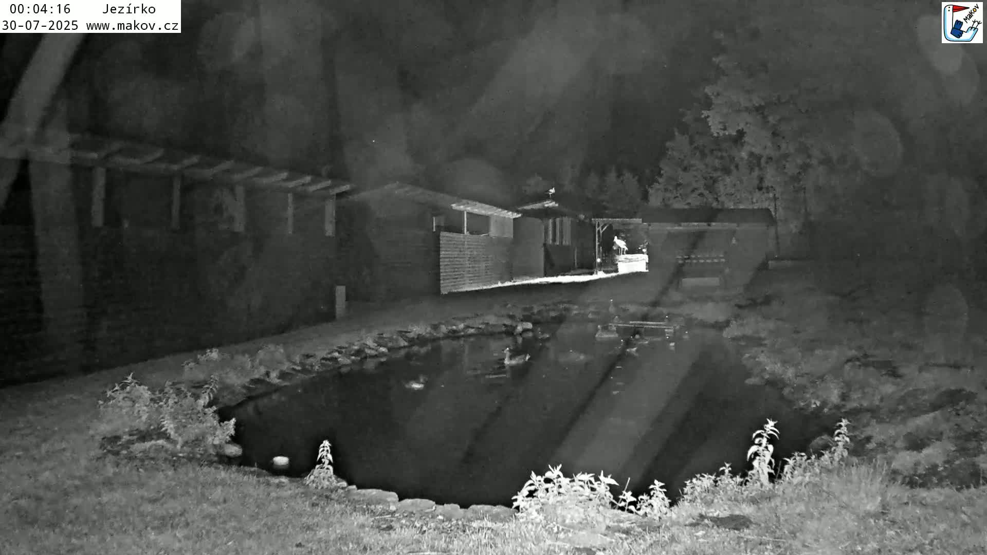 Pisek, Makov Animal Rescue Station Lake Live Cam - Cizova, Pisek, Juhočeský Kraj (South Bohemian), Czechia