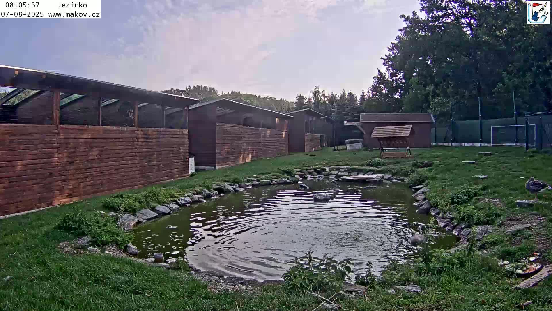 Pisek, Makov Animal Rescue Station Lake Live Cam - Cizova, Pisek, Juhočeský Kraj (South Bohemian), Czechia