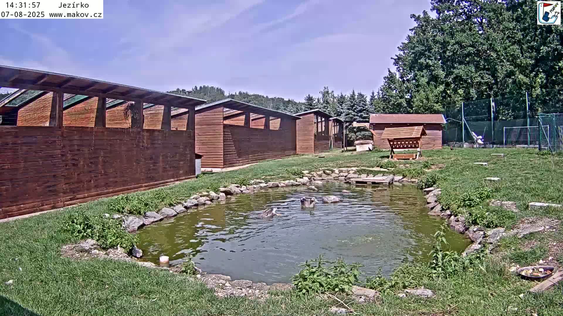 Pisek, Makov Animal Rescue Station Lake Live Cam - Cizova, Pisek, Juhočeský Kraj (South Bohemian), Czechia