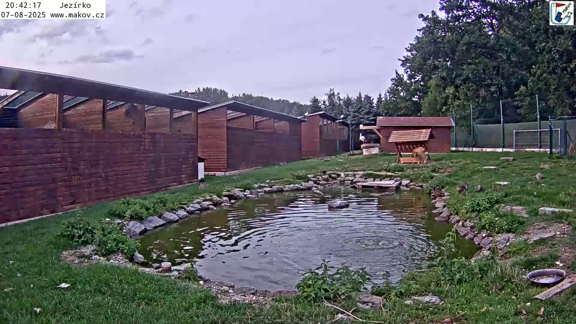 Pisek, Makov Animal Rescue Station Lake Live Cam - Cizova, Pisek, Juhočeský Kraj (South Bohemian), Czechia
