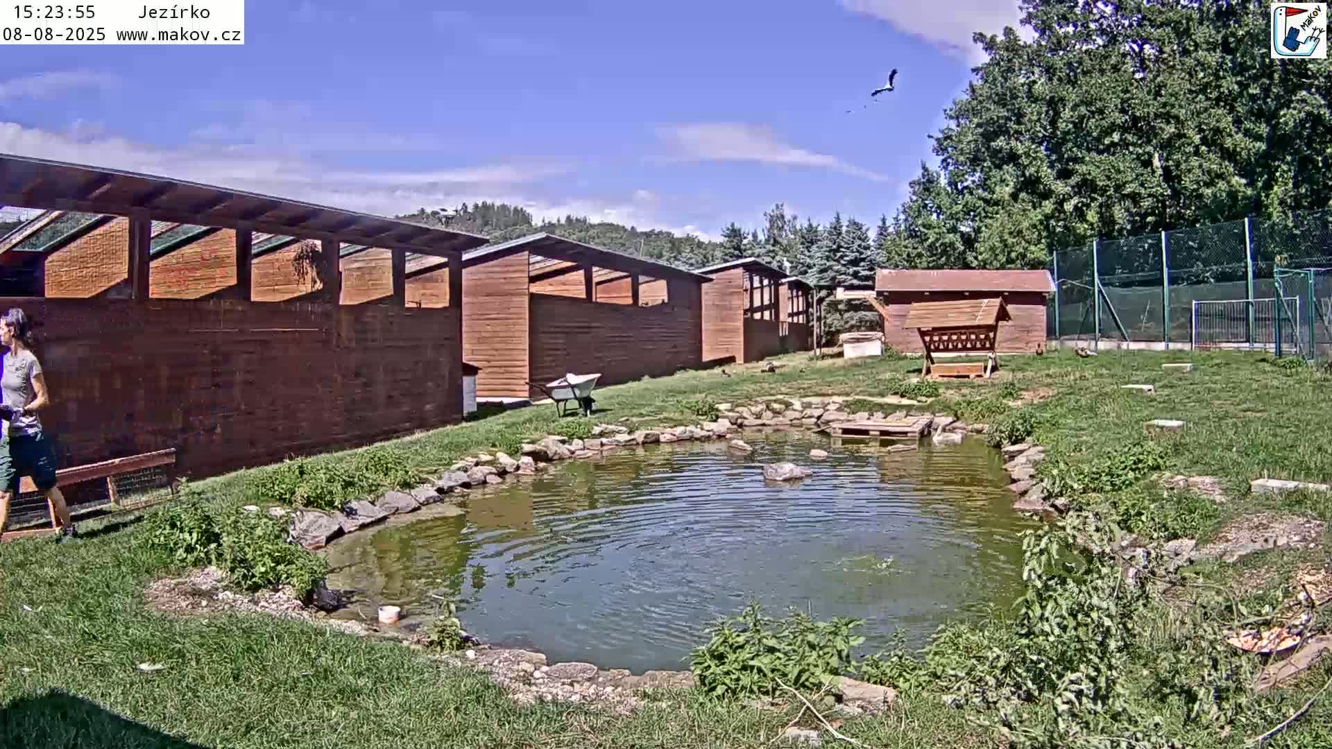 Pisek, Makov Animal Rescue Station Lake Live Cam - Cizova, Pisek, Juhočeský Kraj (South Bohemian), Czechia