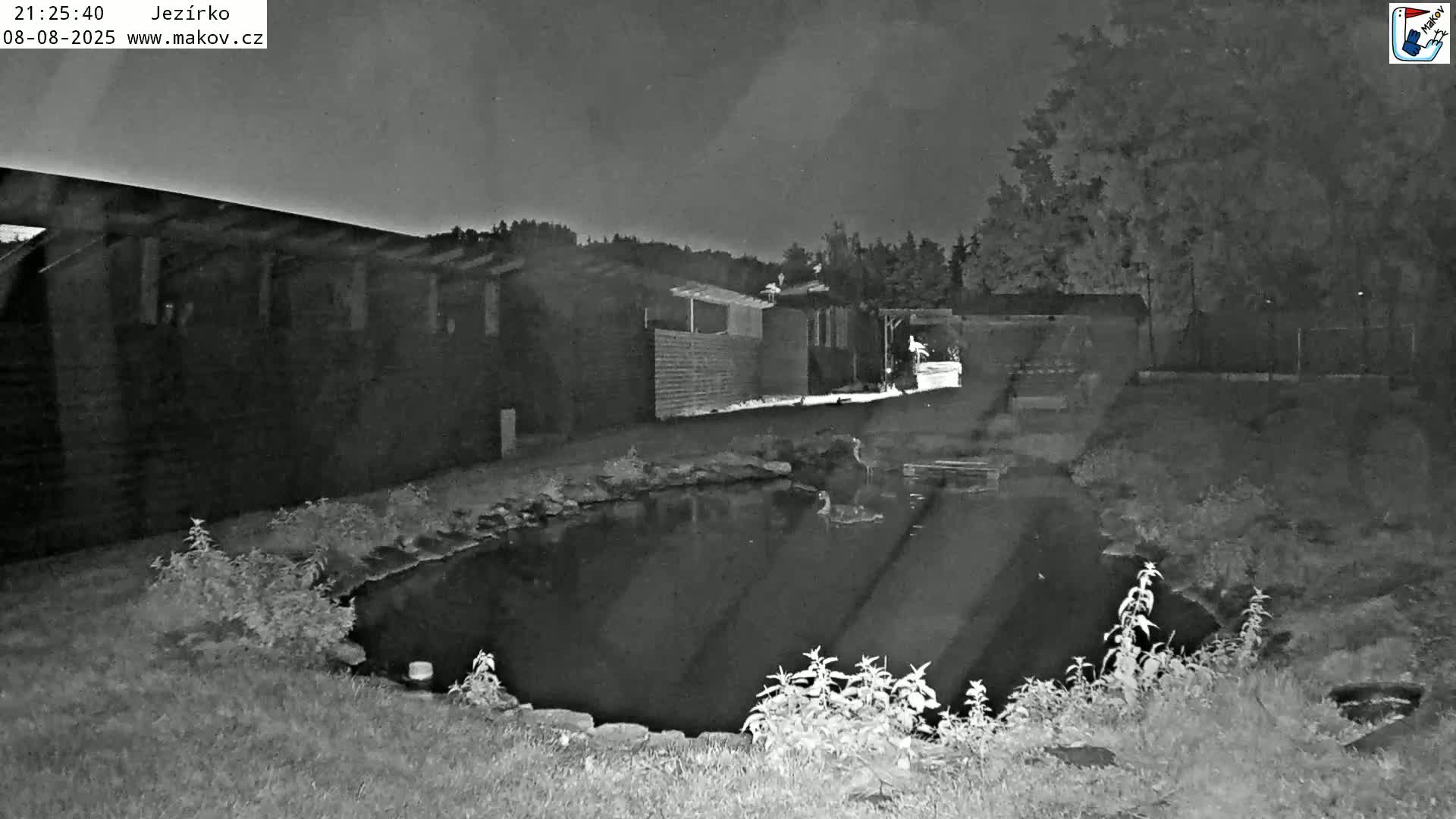Pisek, Makov Animal Rescue Station Lake Live Cam - Cizova, Pisek, Juhočeský Kraj (South Bohemian), Czechia