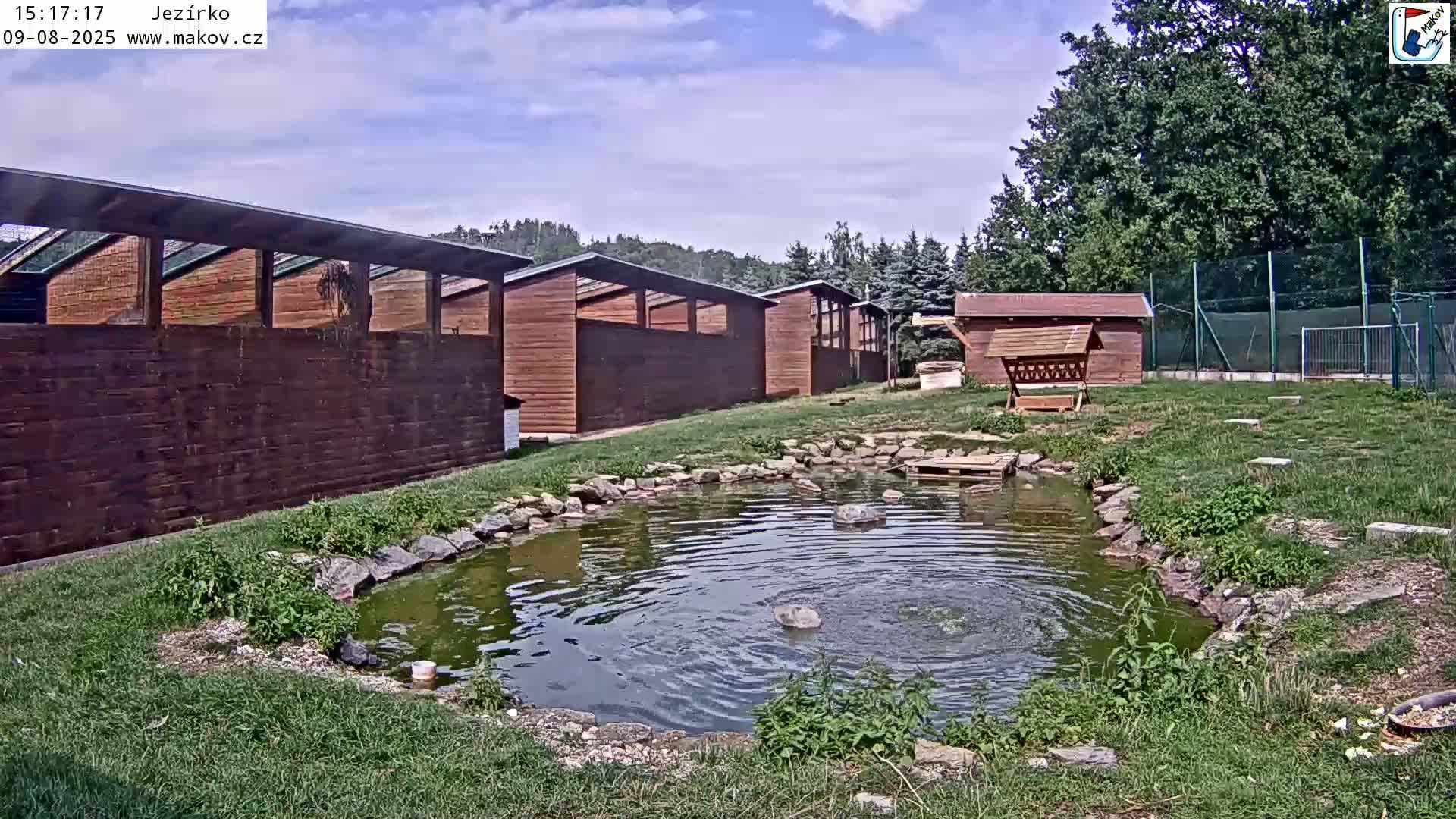 Pisek, Makov Animal Rescue Station Lake Live Cam - Cizova, Pisek, Juhočeský Kraj (South Bohemian), Czechia