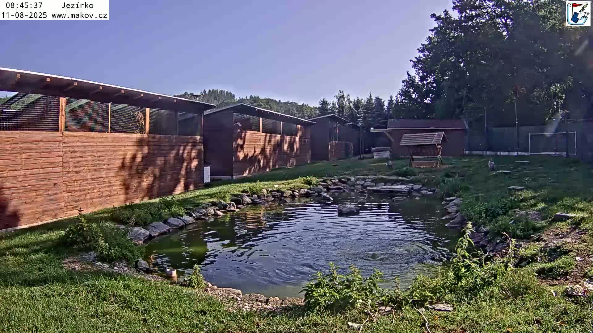 Pisek, Makov Animal Rescue Station Lake Live Cam - Cizova, Pisek, Juhočeský Kraj (South Bohemian), Czechia