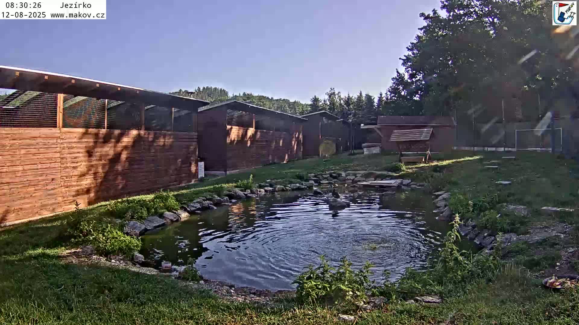 Pisek, Makov Animal Rescue Station Lake Live Cam - Cizova, Pisek, Juhočeský Kraj (South Bohemian), Czechia